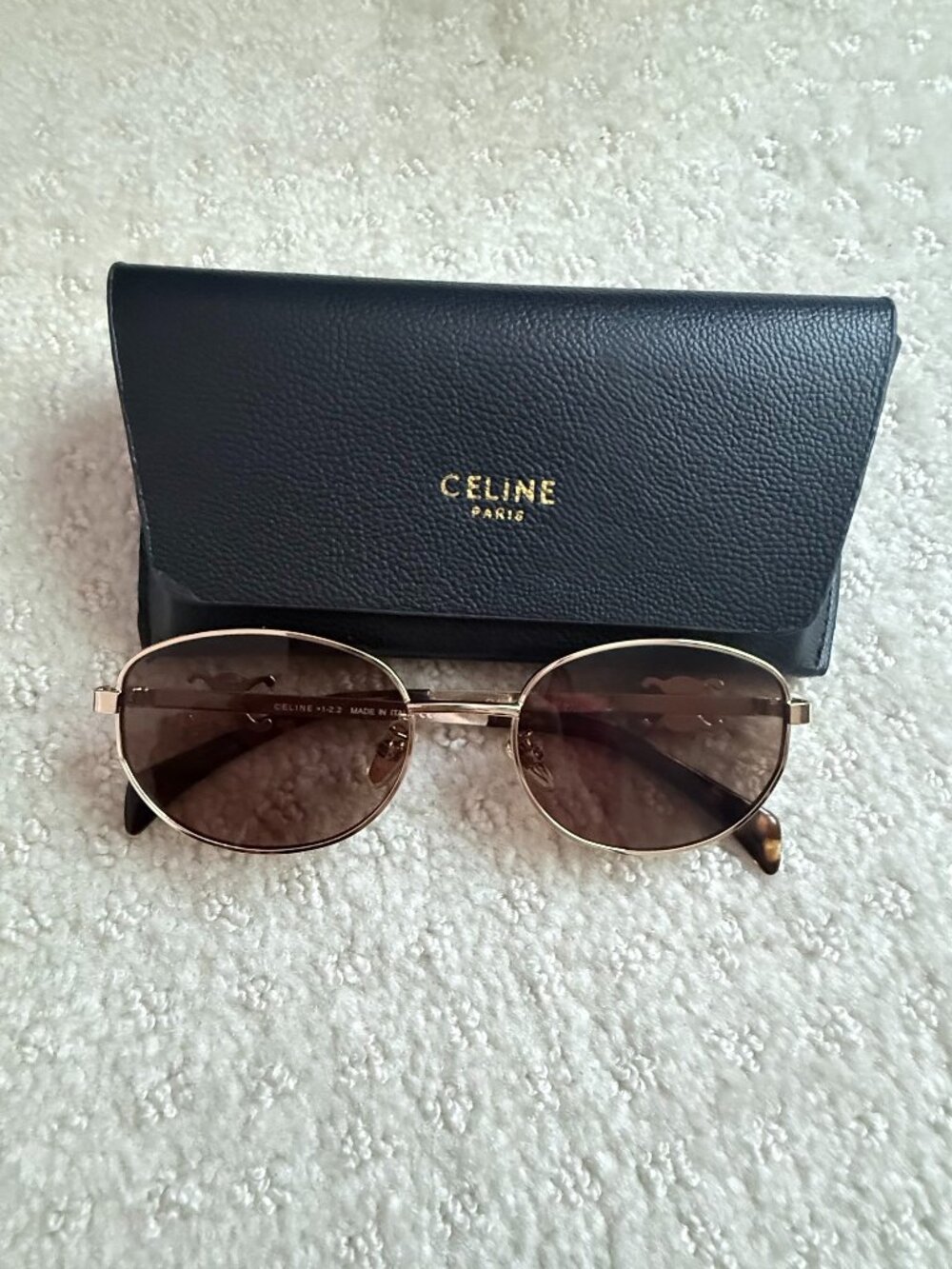 Celine Triomphe Gold Metal Sunglasses